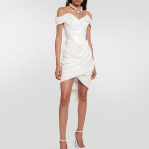 Vivienne Westwood Nova Cora Off-the-shoulder sequined mini dress